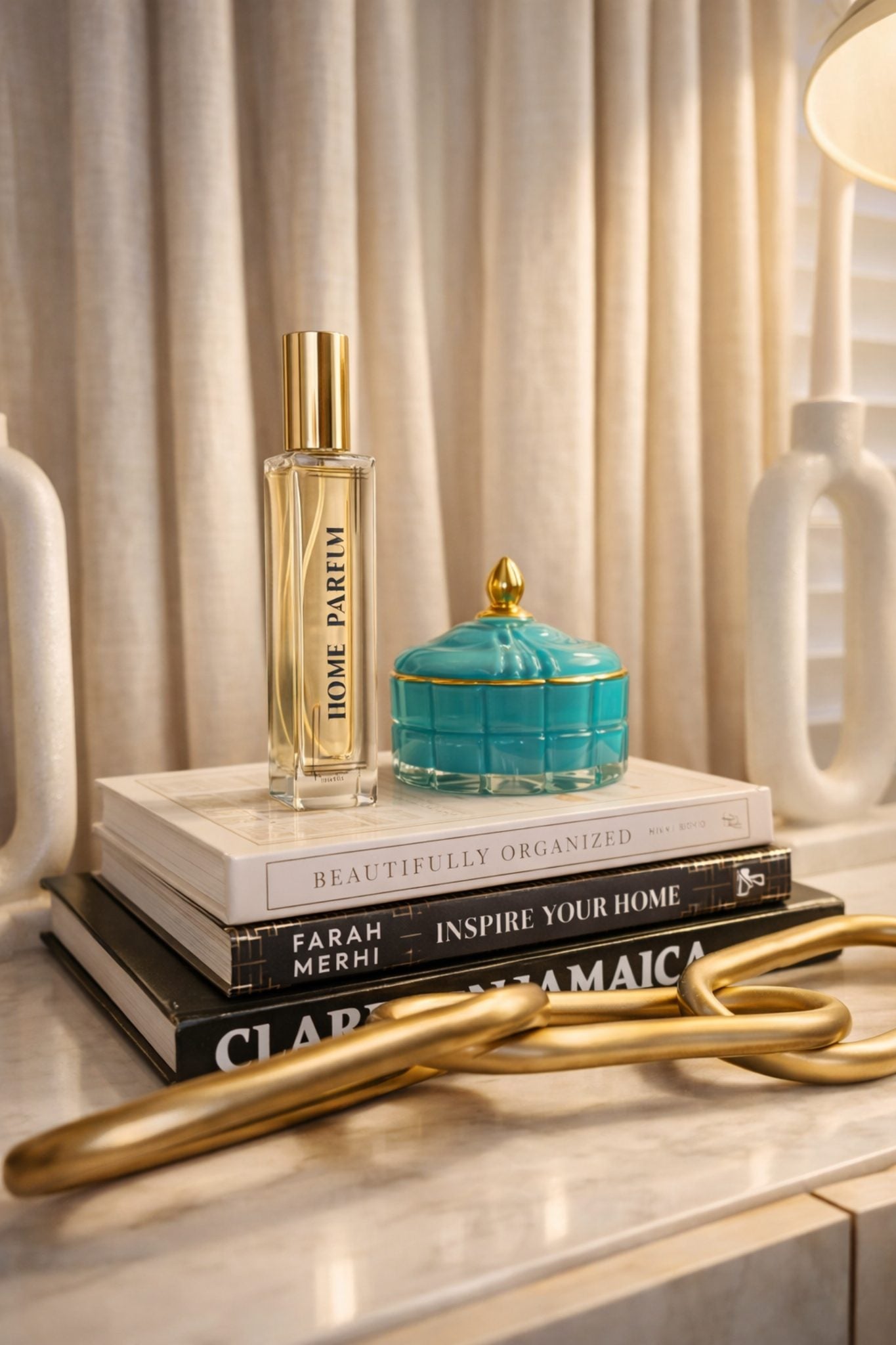 Luxable Fragrances Adosa Benevolence home perfume styled in luxury living space