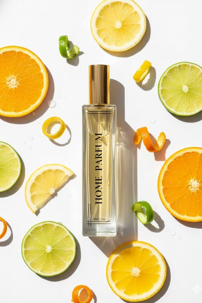 Jahbari's Sweetness citrus home perfume with lemon lime and orange fragrance notes