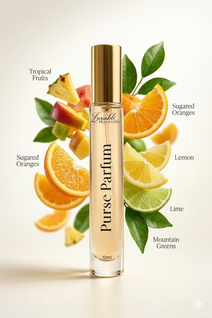 Luxable Fragrances Jahbari's Sweetness purse parfum citrus ingredient explosion