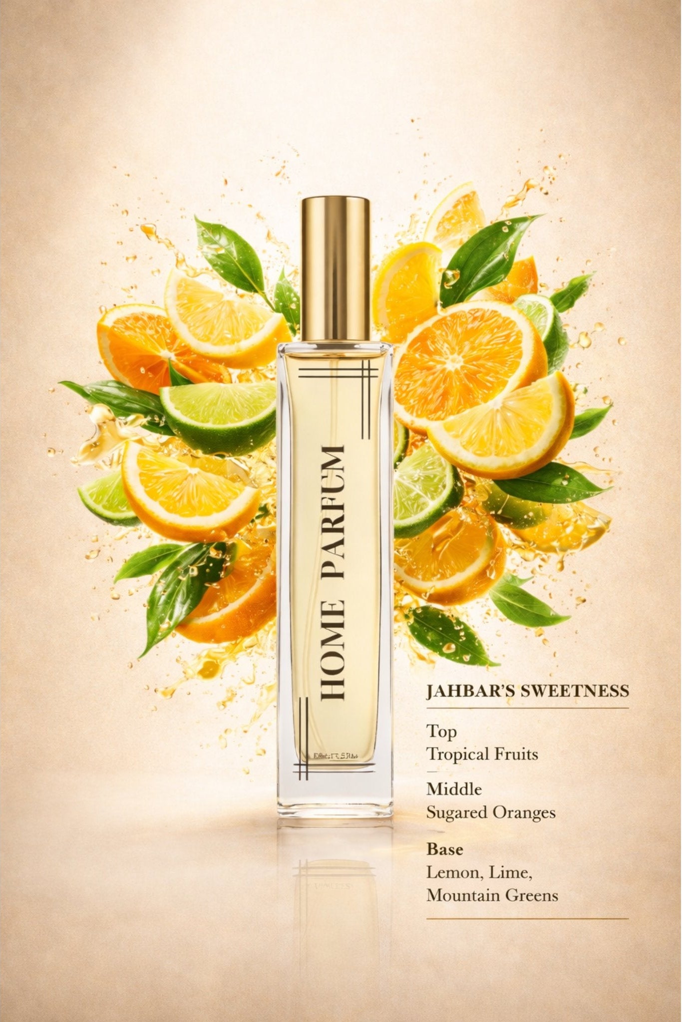 Luxable Fragrances Jahbari's Sweetness home perfume fragrance notes tropical fruits sugared oranges lemon lime