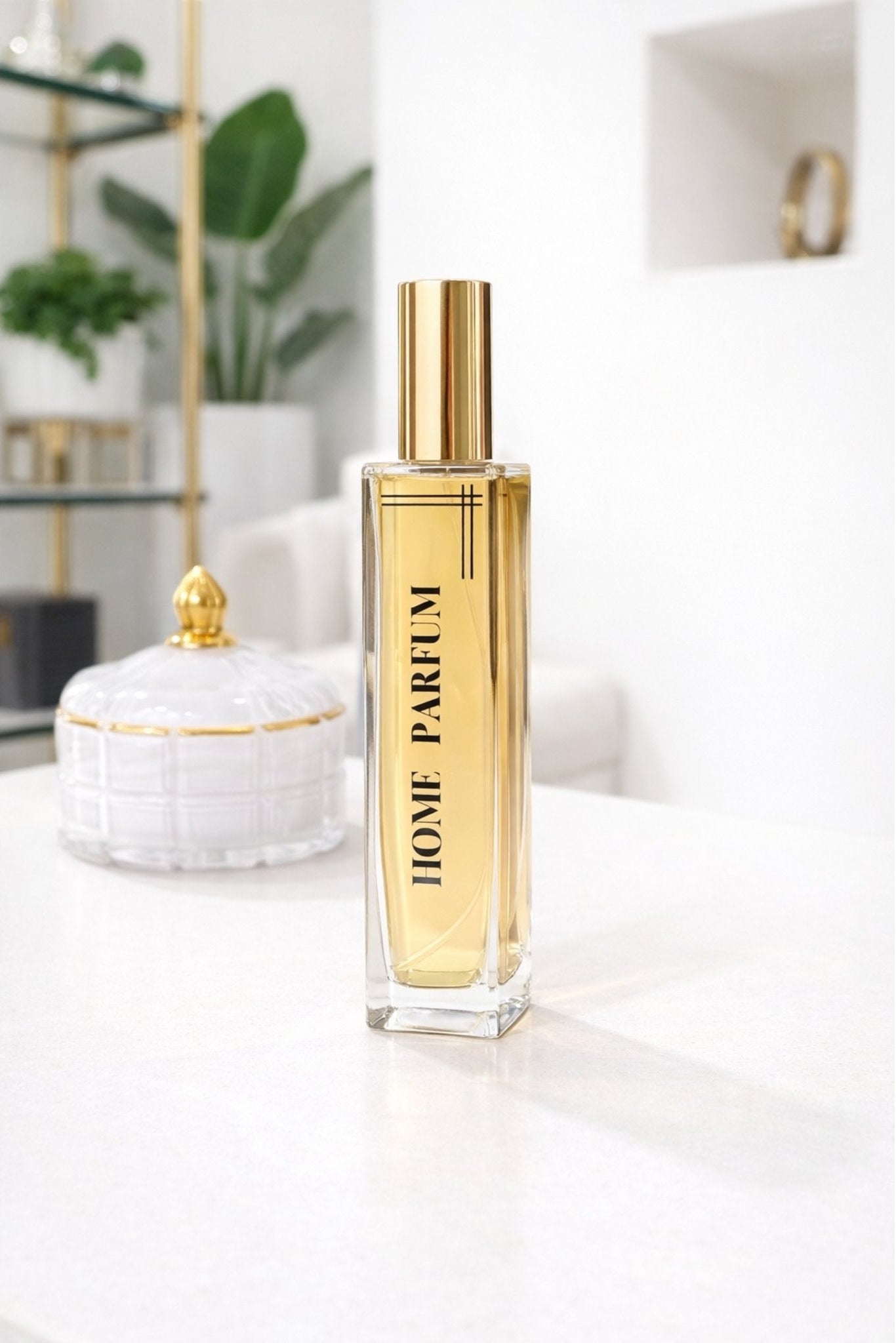 Luxable Fragrances Jahbari's Sweetness citrus home perfume styled in luxury living room