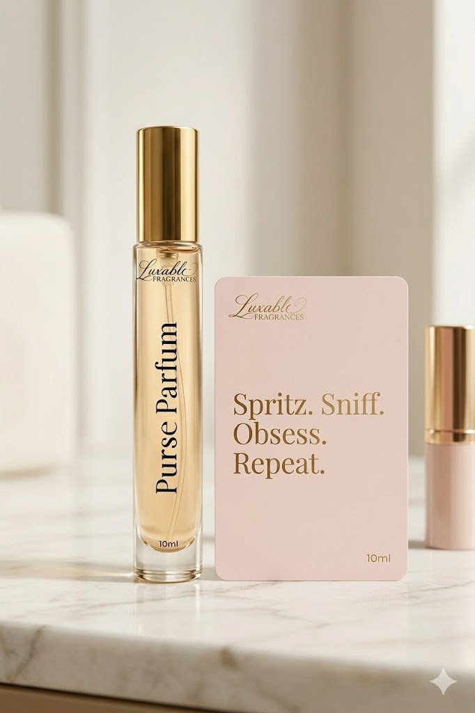 Luxable Fragrances Pure Comfort purse parfum travel spray everyday carry items