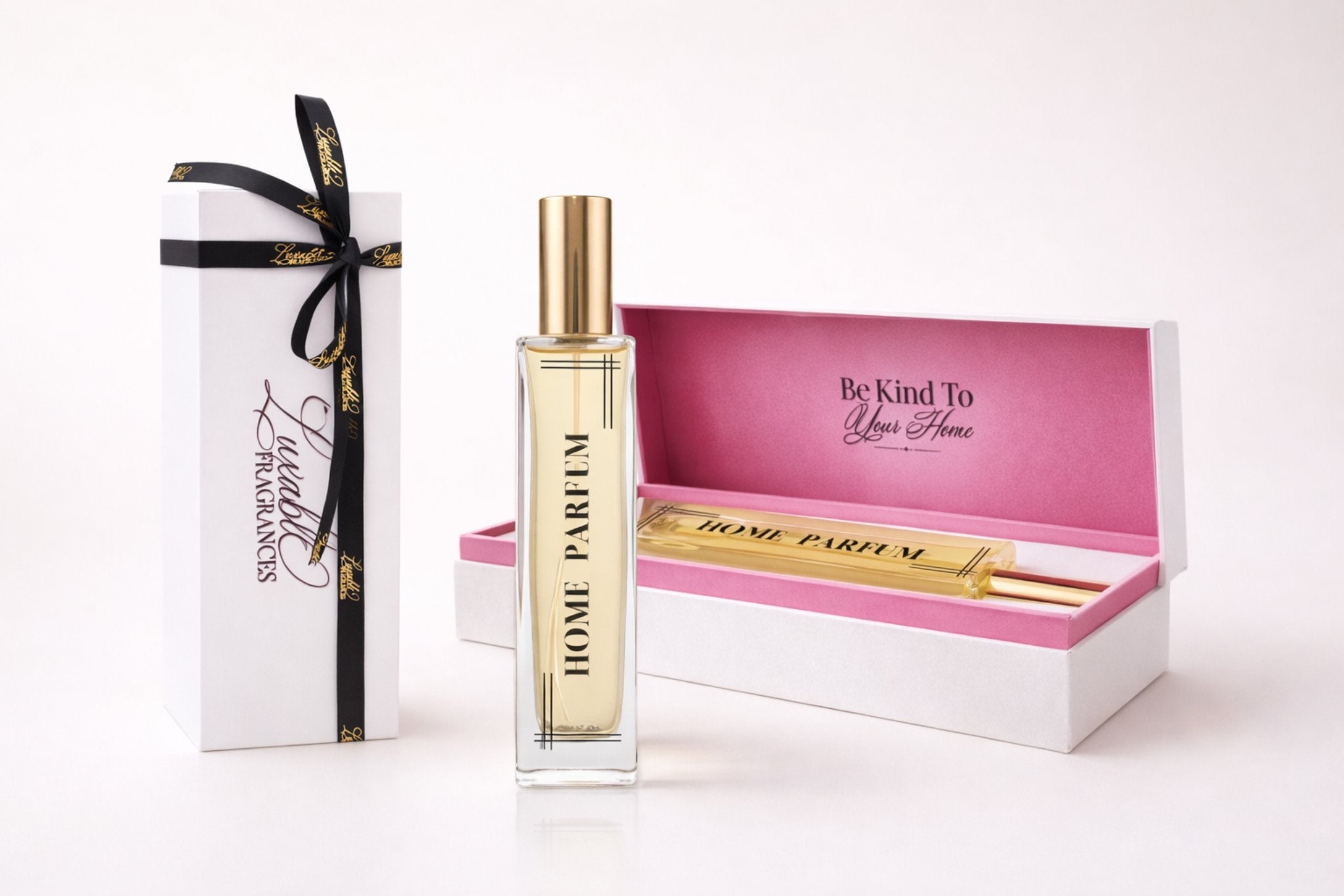 Romaine’s Love home perfume luxury room fragrance styled on designer decor books