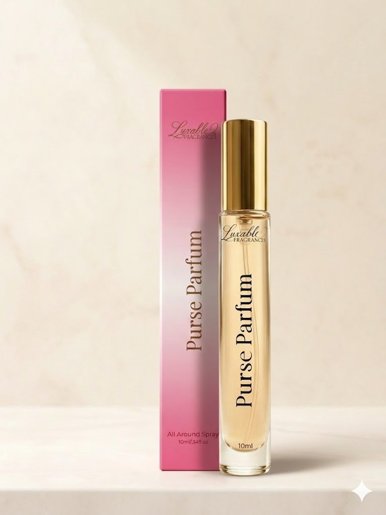 Luxable Fragrances Shantau's Day purse parfum luxury pink packaging box