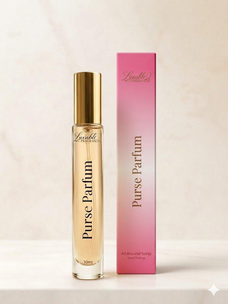 Luxable Fragrances Soft Embrace purse parfum bottle and packaging luxury travel perfume